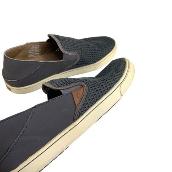 Olukai Pehuea Grey Loafers - Picture 7 of 8